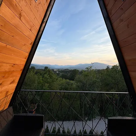 Casa de Férias A-Frame Luxury House Near Travnik With Hot Tub Nova Bila