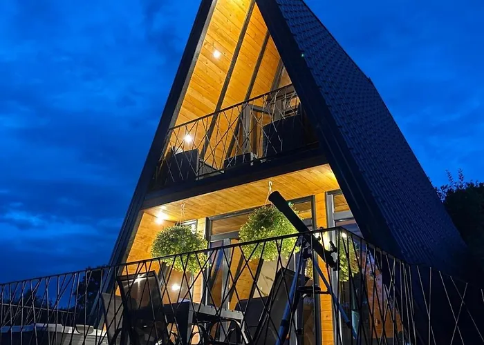 度假居 A-frame Luxury House Near Travnik With Hot Tub